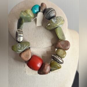 Multicolor Stone Beaded Bracelet